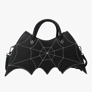 Bat wing Shoulder bag Spider Web Crossbody Handbag for Women vegan nwt